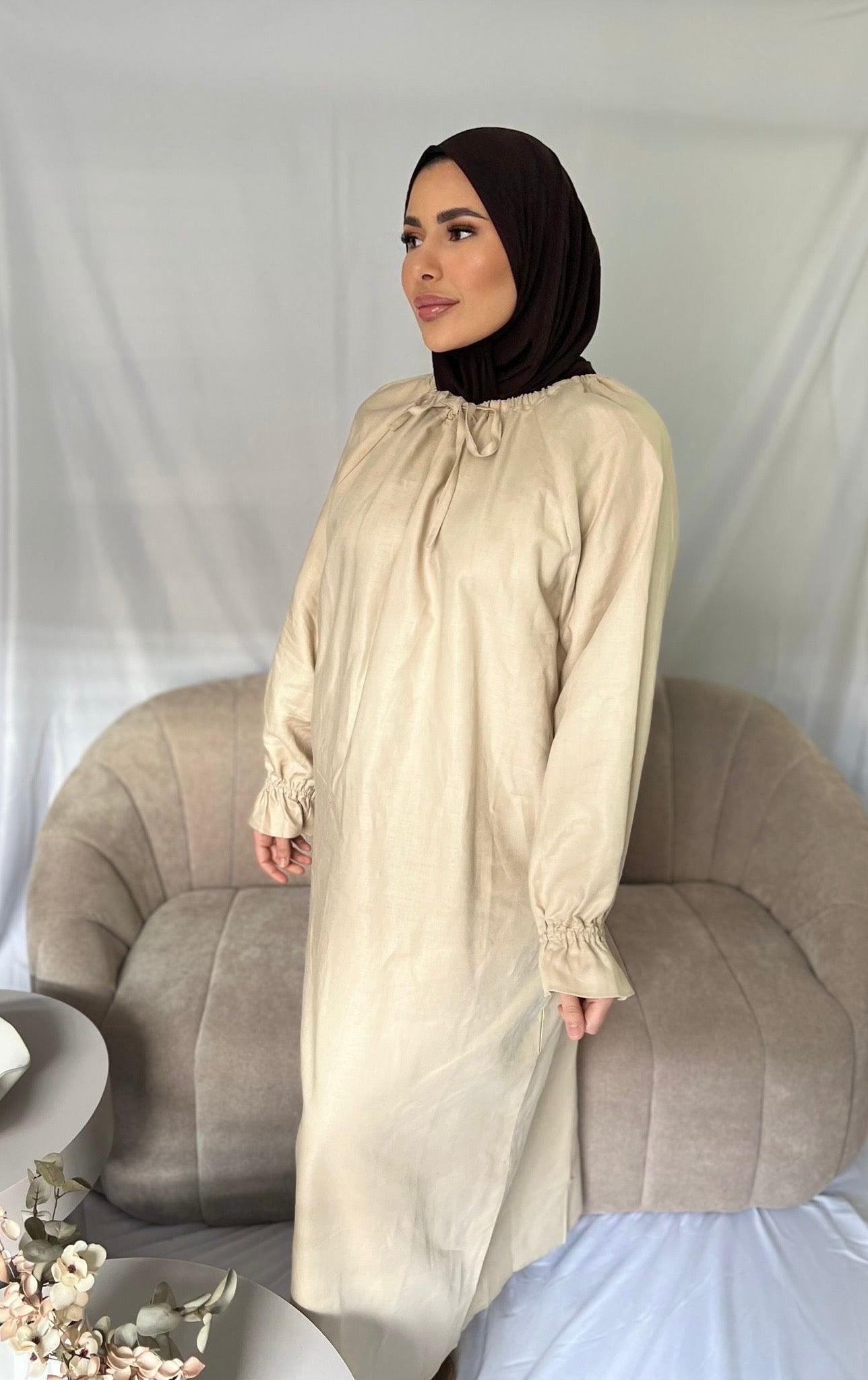 BIBI dress taupe